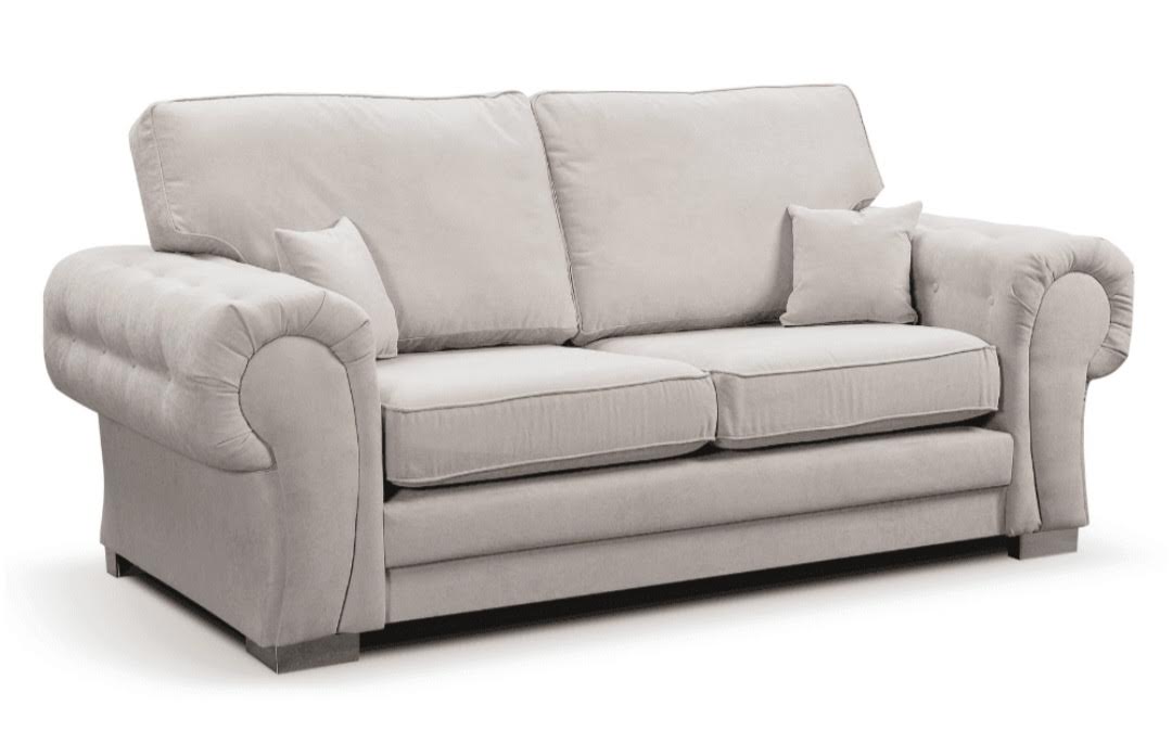 Serona Cream Fabric 3 + 2 Sofa Set
