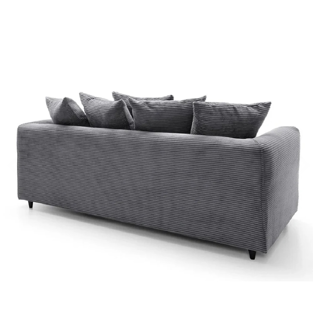 Grey Jumbo Cord Truro 3 + 2 Sofa Set
