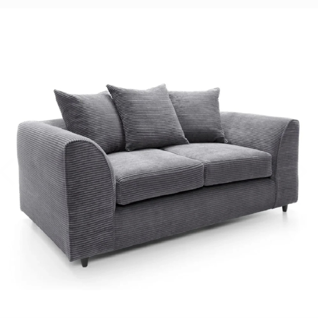 Grey Jumbo Cord Truro 3 + 2 Sofa Set
