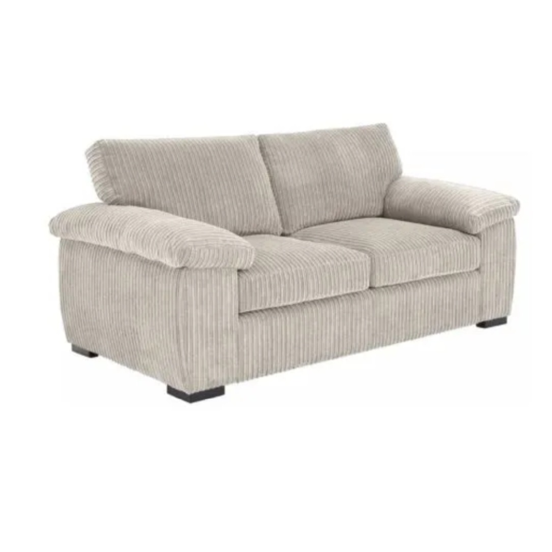 Taupe Jumbo Cord Full Back Portland 3 + 2 Sofa Set