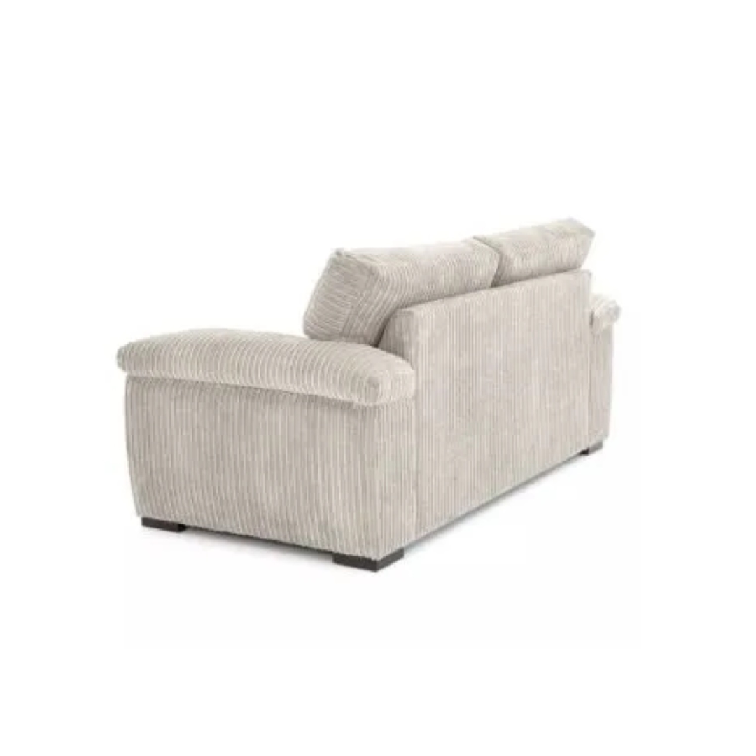 Taupe Jumbo Cord Full Back Portland 3 + 2 Sofa Set