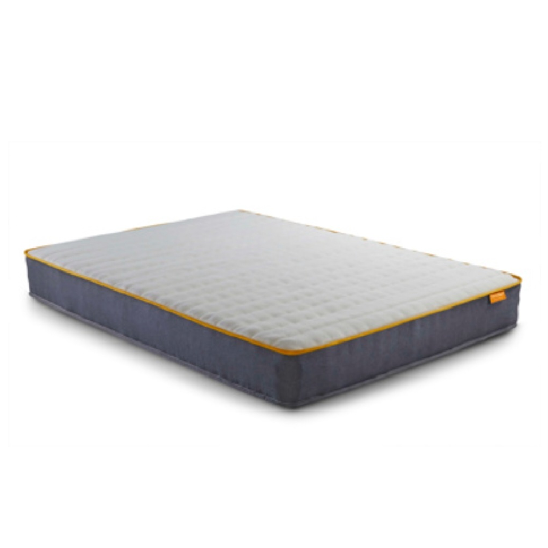 Cream Maisey Ottoman Double Bed + Sleep Happy 800 Pocket Memory Foam Double Mattress