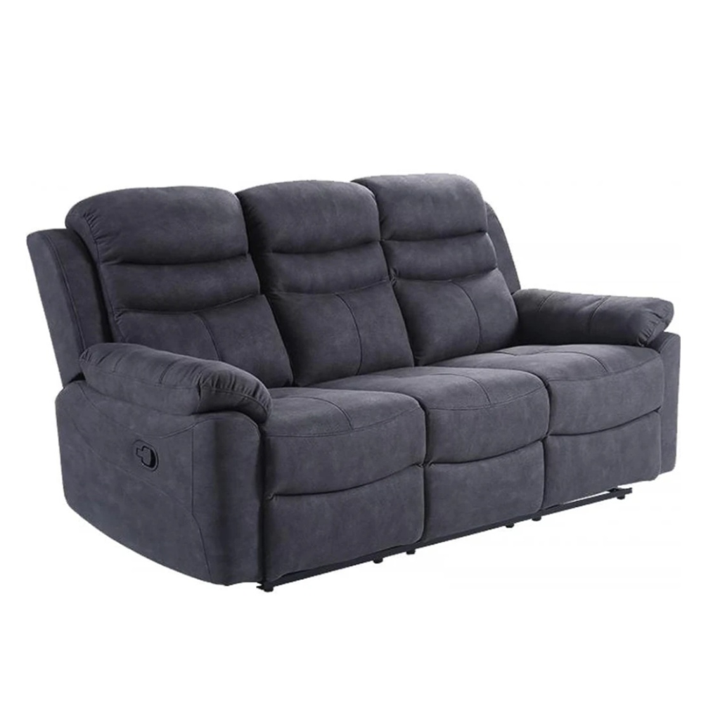 Conway Grey Fabric Recliner 3+2 Seater Sofa Set