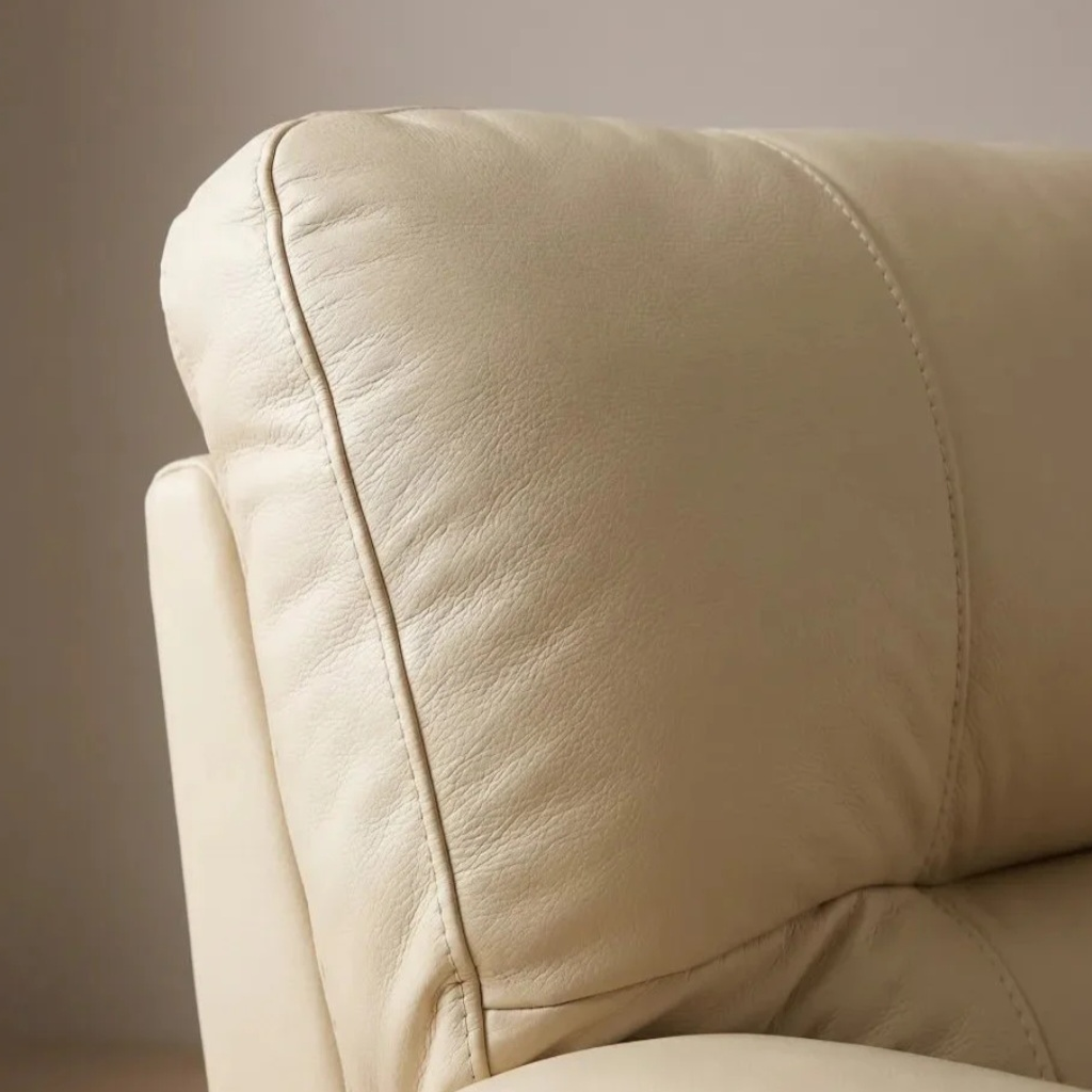 Westminster Beige/Cream Genuine Leather Armchair