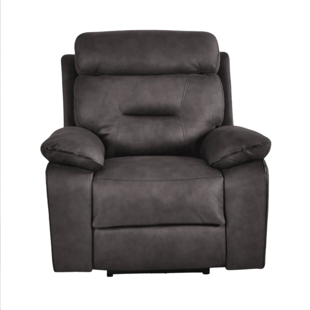 Foster Charcoal Fabric Electric Recliner Armchair