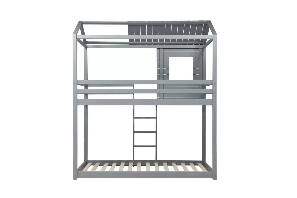 Adventure Grey Bunk Bed + 2 Single Air Mattresses