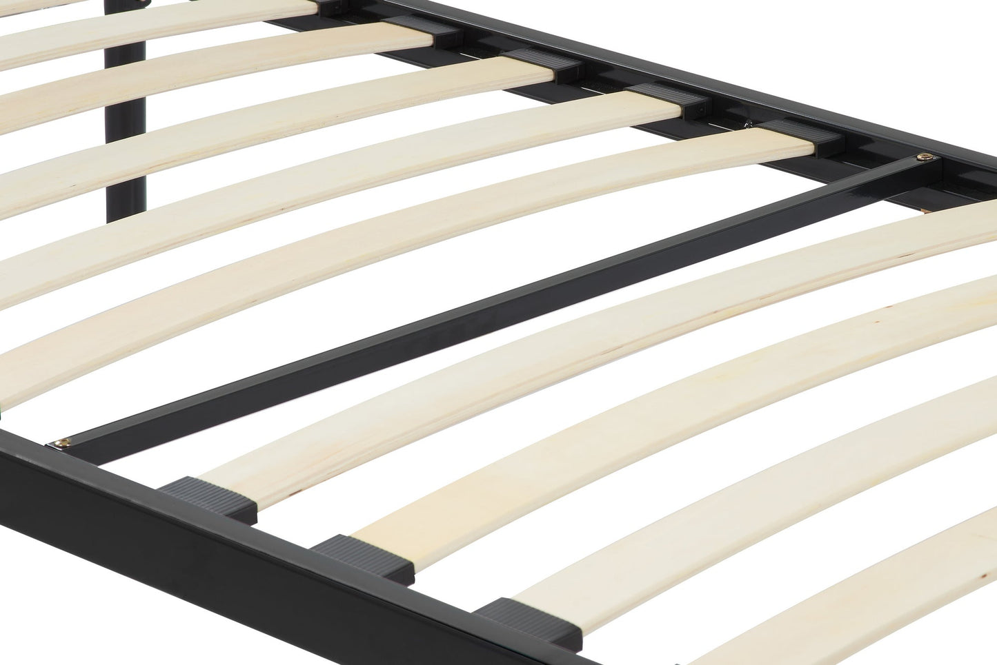 Atlas Black Metal Single Bed + Comfort Single Mattress