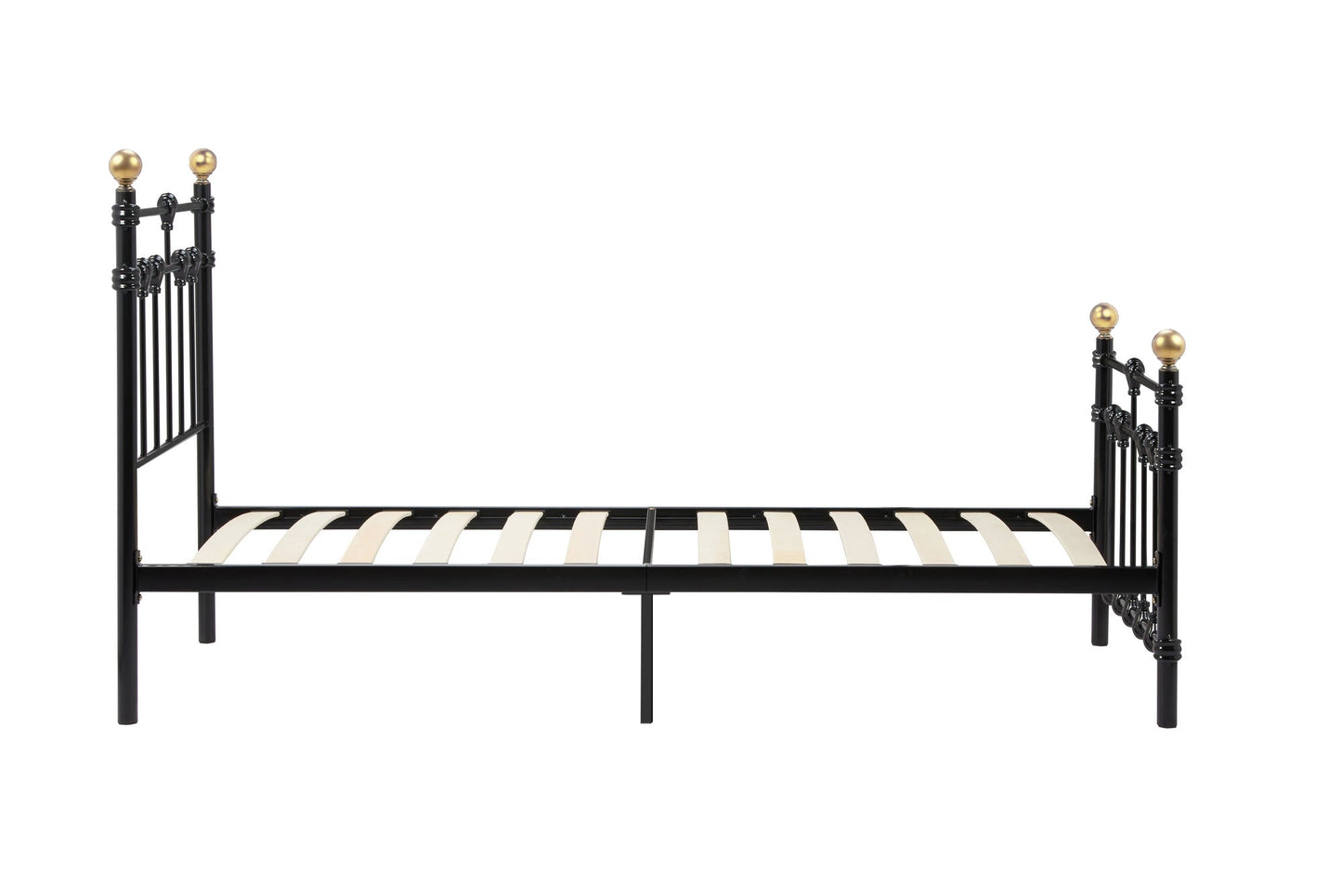 Atlas Black Metal Single Bed + Comfort Single Mattress