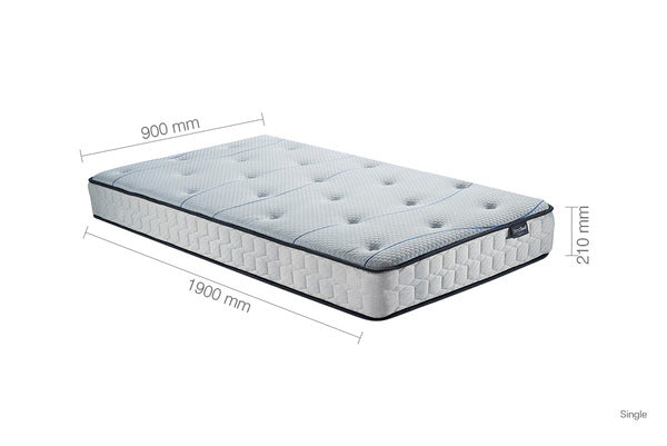 Appleby White Single Bed + Single Air Mattress