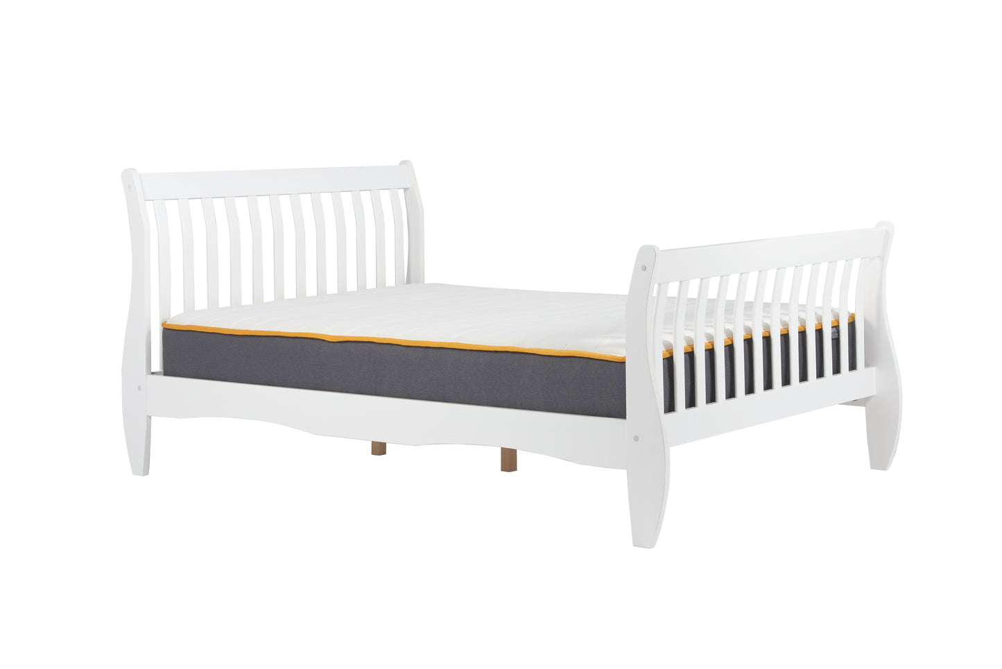 Belford White Small Double Bed + Comfort Small Double Mattress
