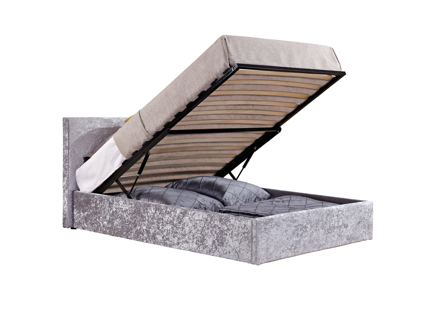 Bonn Berlin Ottoman Steel Crush Single Bed+ Air Single Mattress