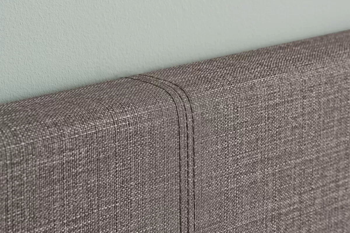 Bonn Berlin Grey Fabric Small Double Bed + Comfort Small Double Mattress