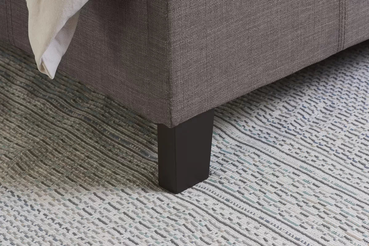 Bonn Berlin Grey Fabric Small Double Bed + Comfort Small Double Mattress