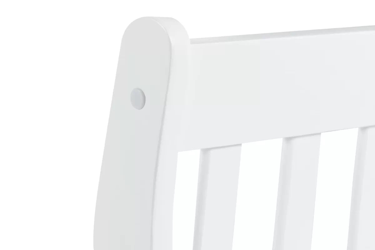 Belford White Double Bed + Comfort Double Mattress