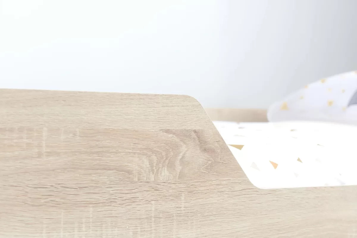 Camden Cabin Bed White/Oak + Single Comfort Mattress