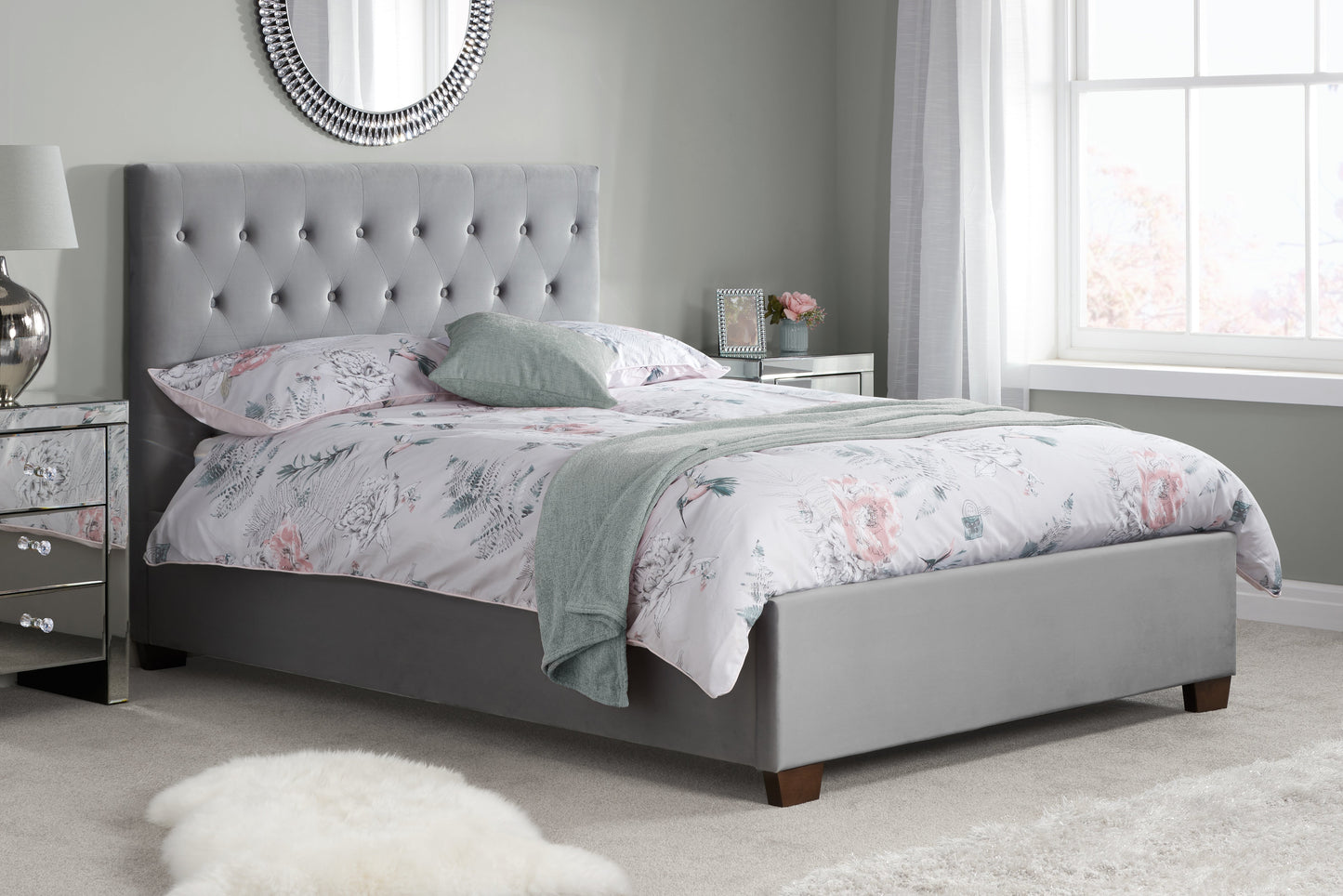 Cologne Grey King Bed
