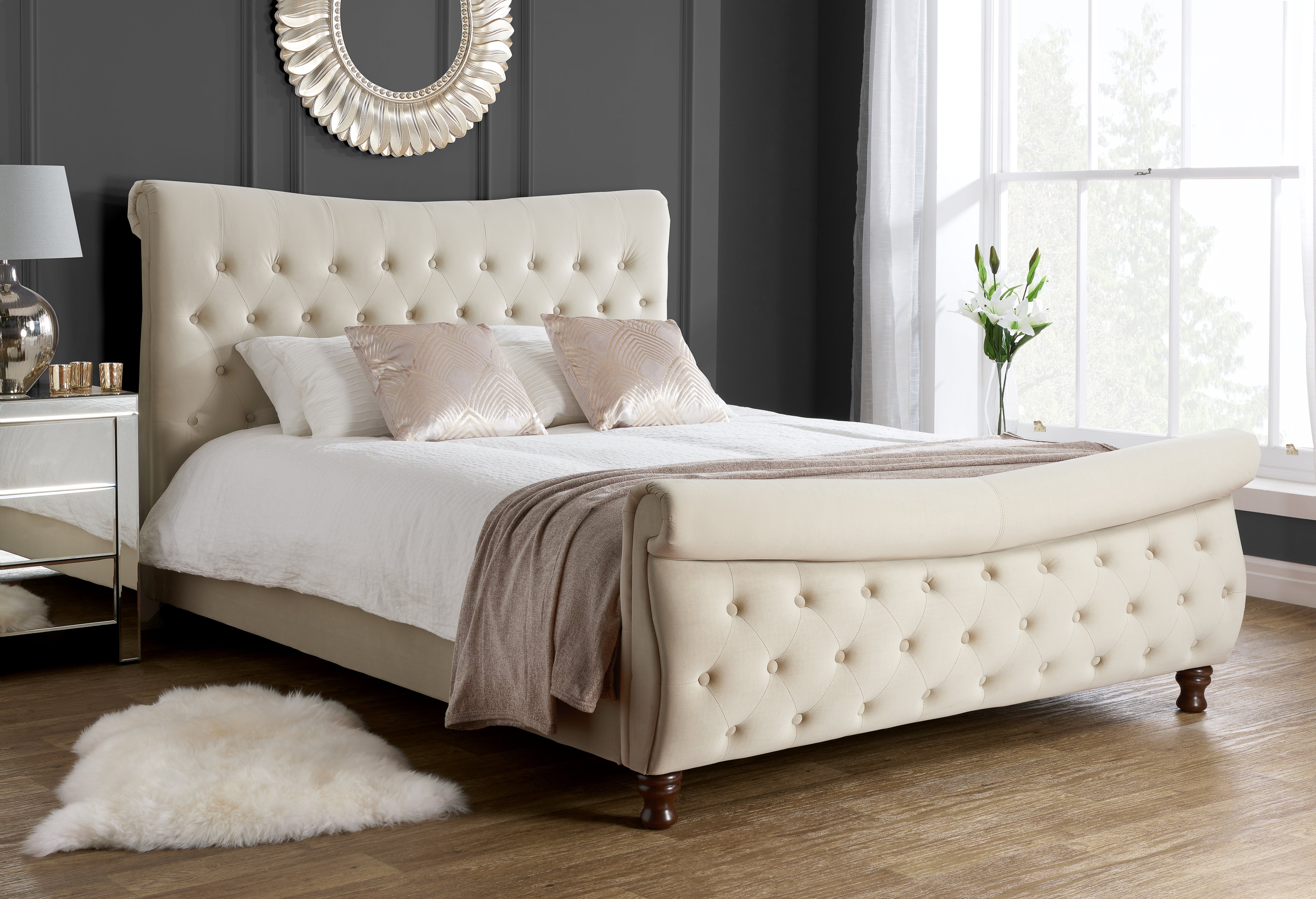 Copenhagen Warm Stone Super King Bed + Super King Bliss Mattress