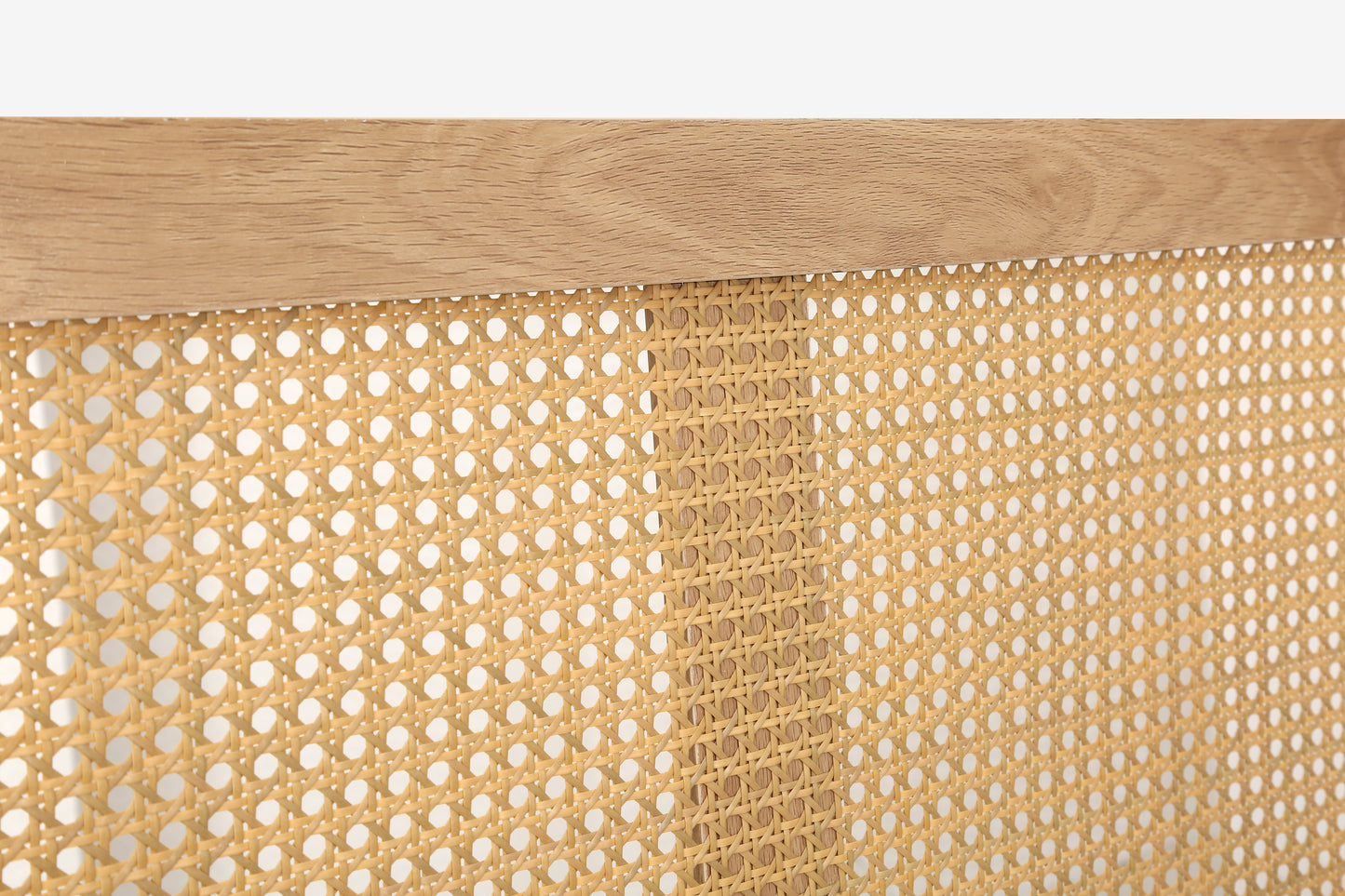 Croxley Oak King Rattan Bed + Heaven King Mattress