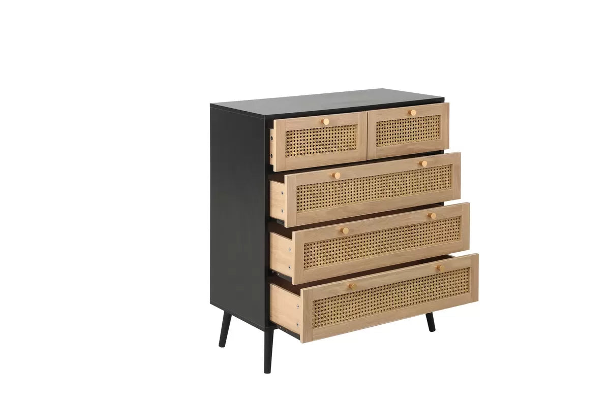 Croxley 5 Drawer Rattan Chest