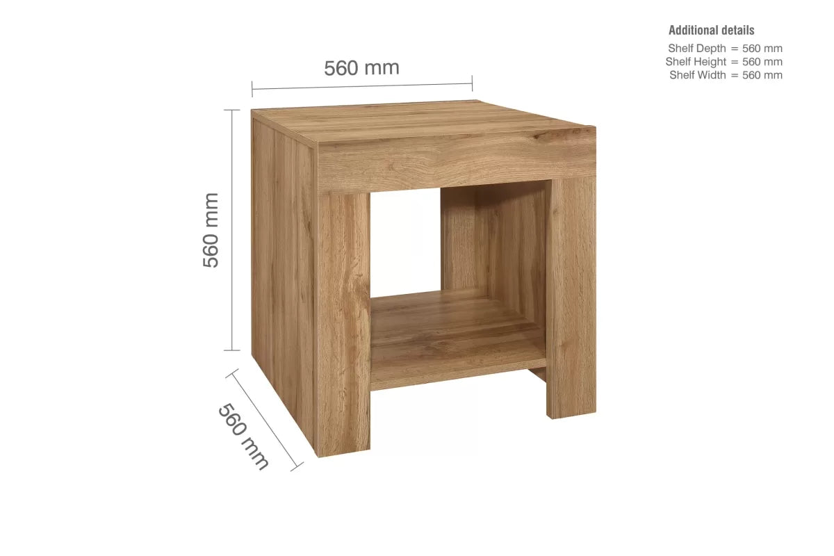 Compton Oak Lamp Table