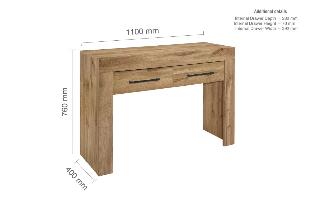 Compton Oak Console Table