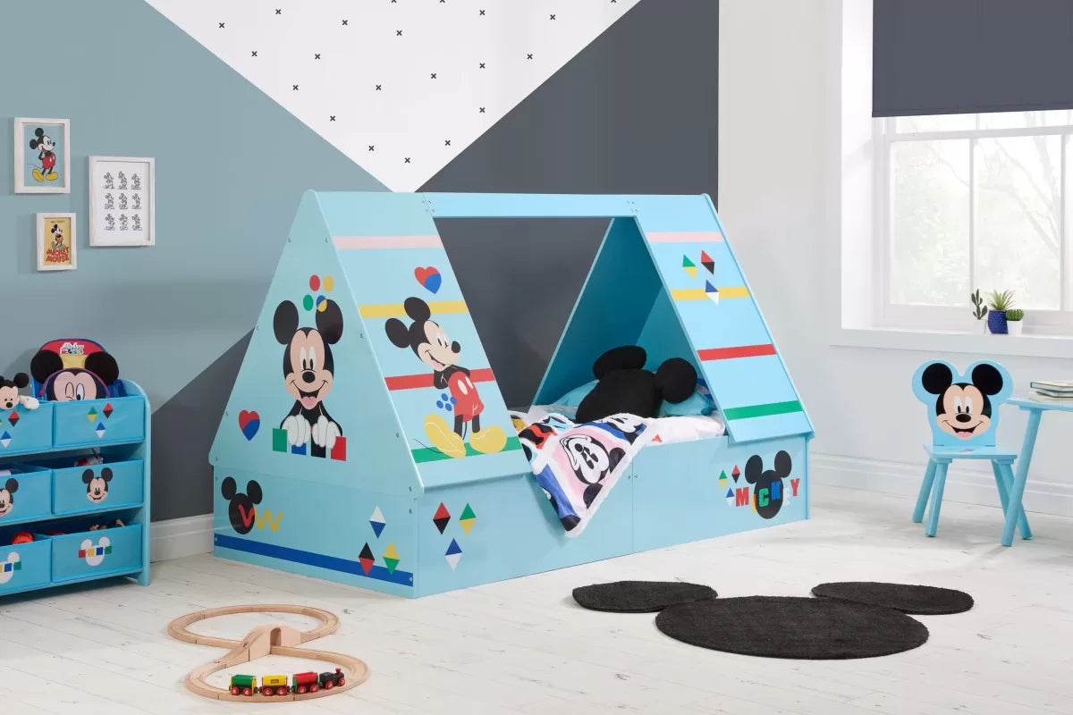 Disney Blue Mickey Mouse Single Bed