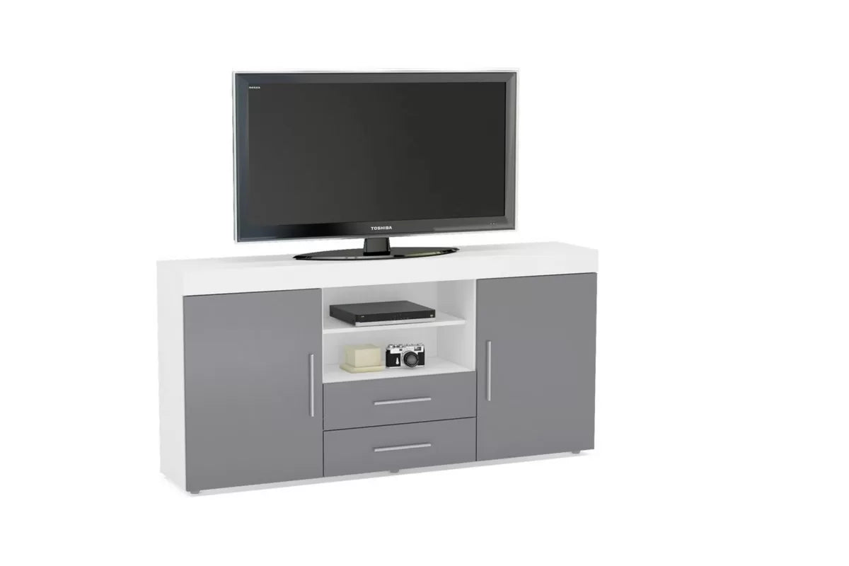 Edgeware White & Grey 2 Door 2 Drawer Sideboard