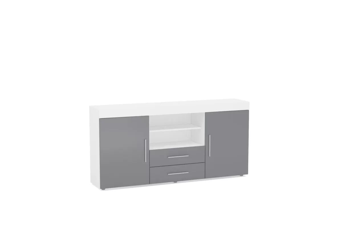 Edgeware White & Grey 2 Door 2 Drawer Sideboard