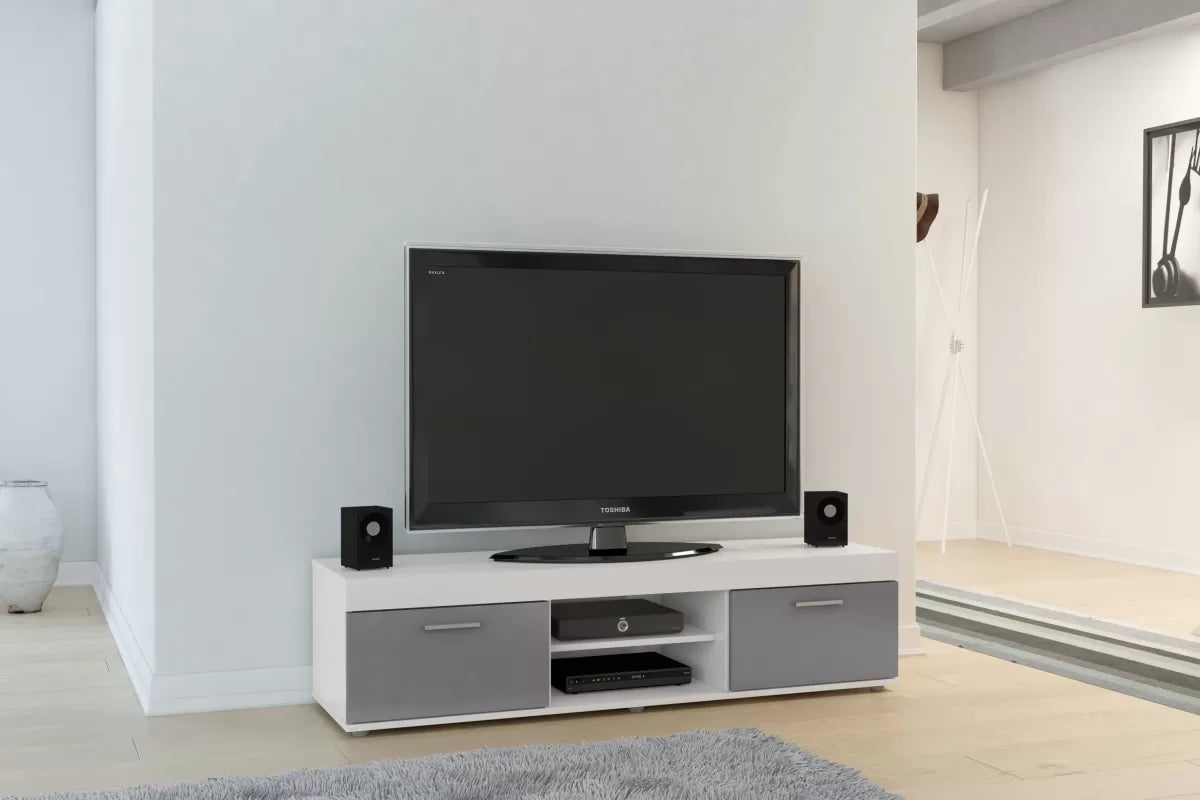 Edgeware White & Grey TV Unit