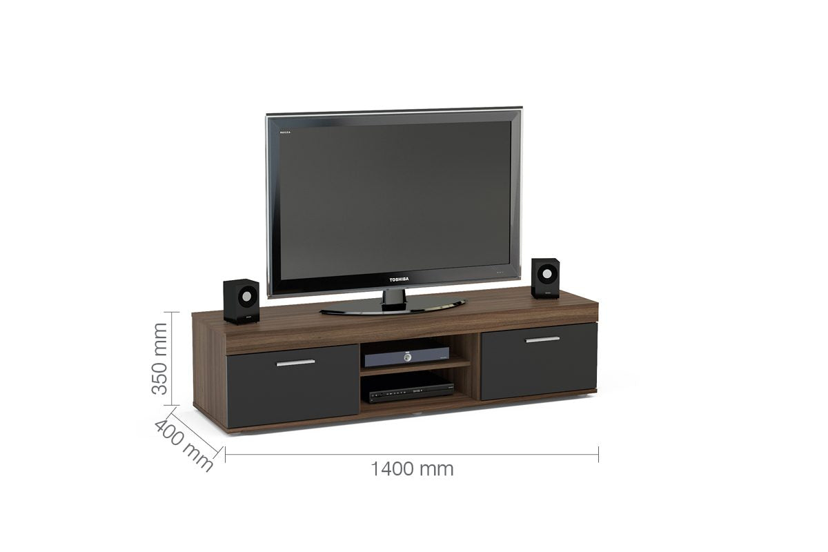 Edgeware Walnut & Black TV Unit