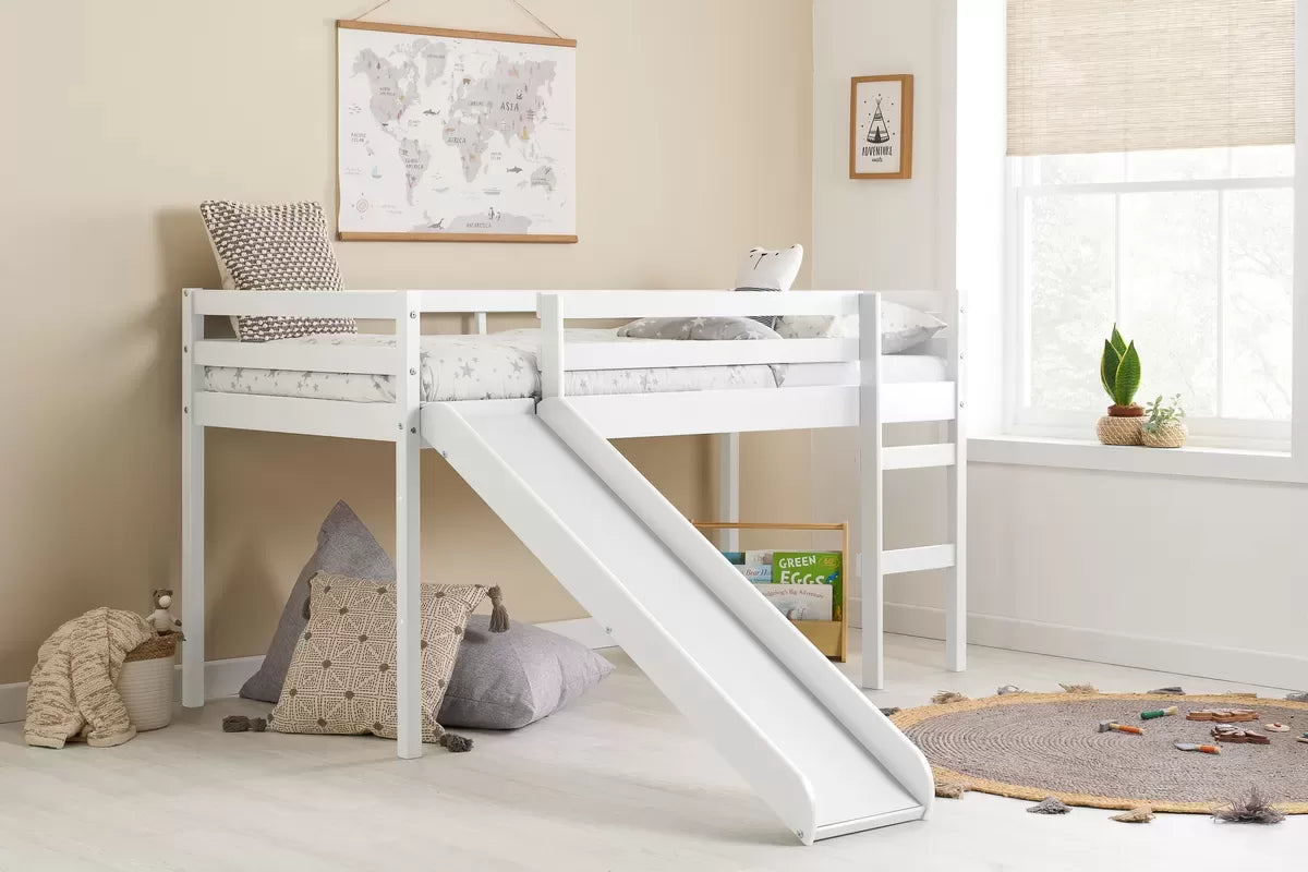 Frankie White Midi Sleeper With Slide