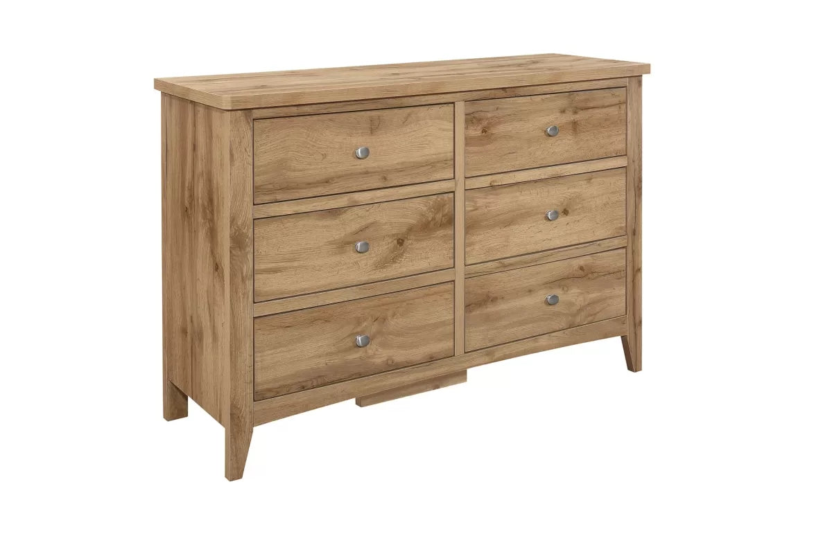Hampstead Oak 6 Drawer Chest