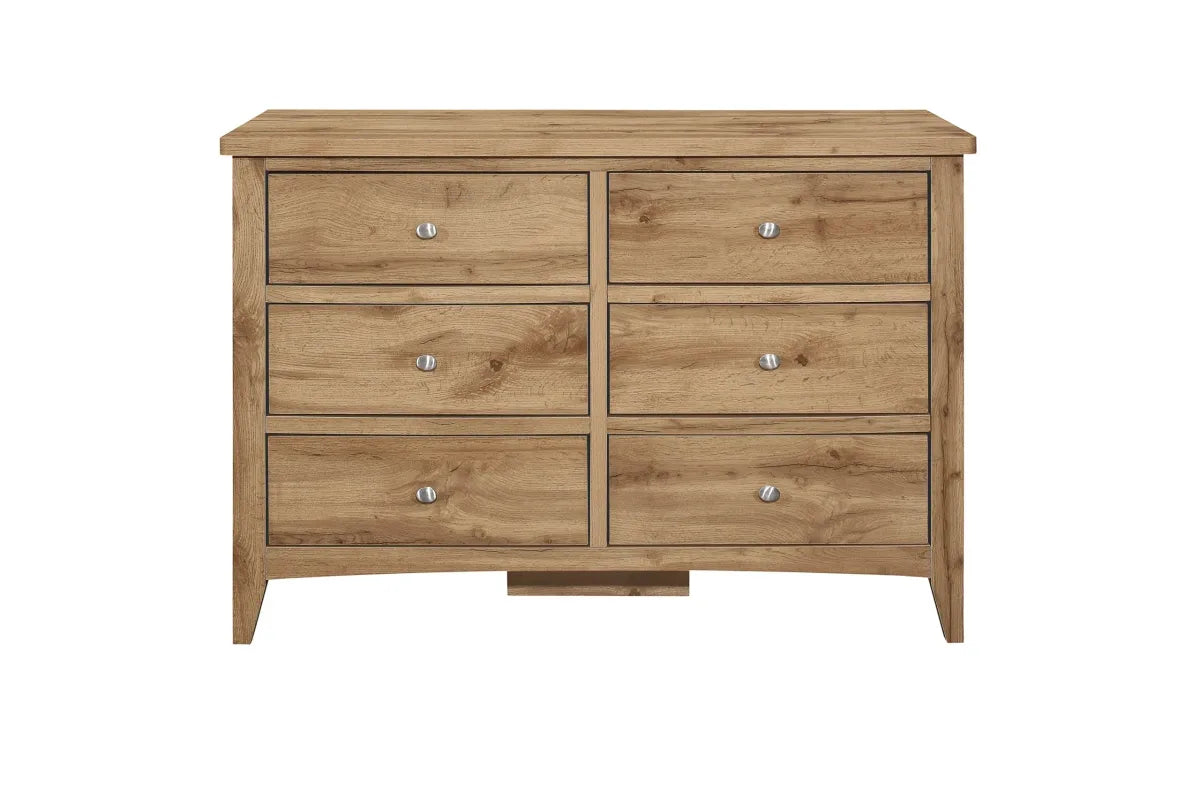 Hampstead Oak 6 Drawer Chest