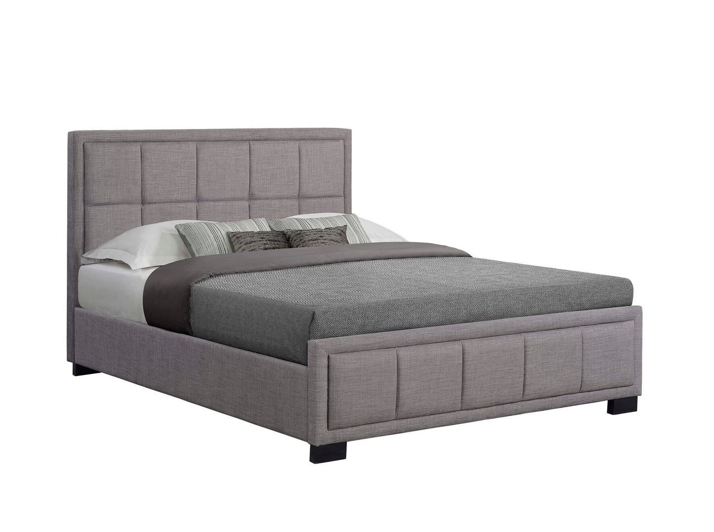 Hannover Grey Small Double Bed + Comfort Small Double Mattress