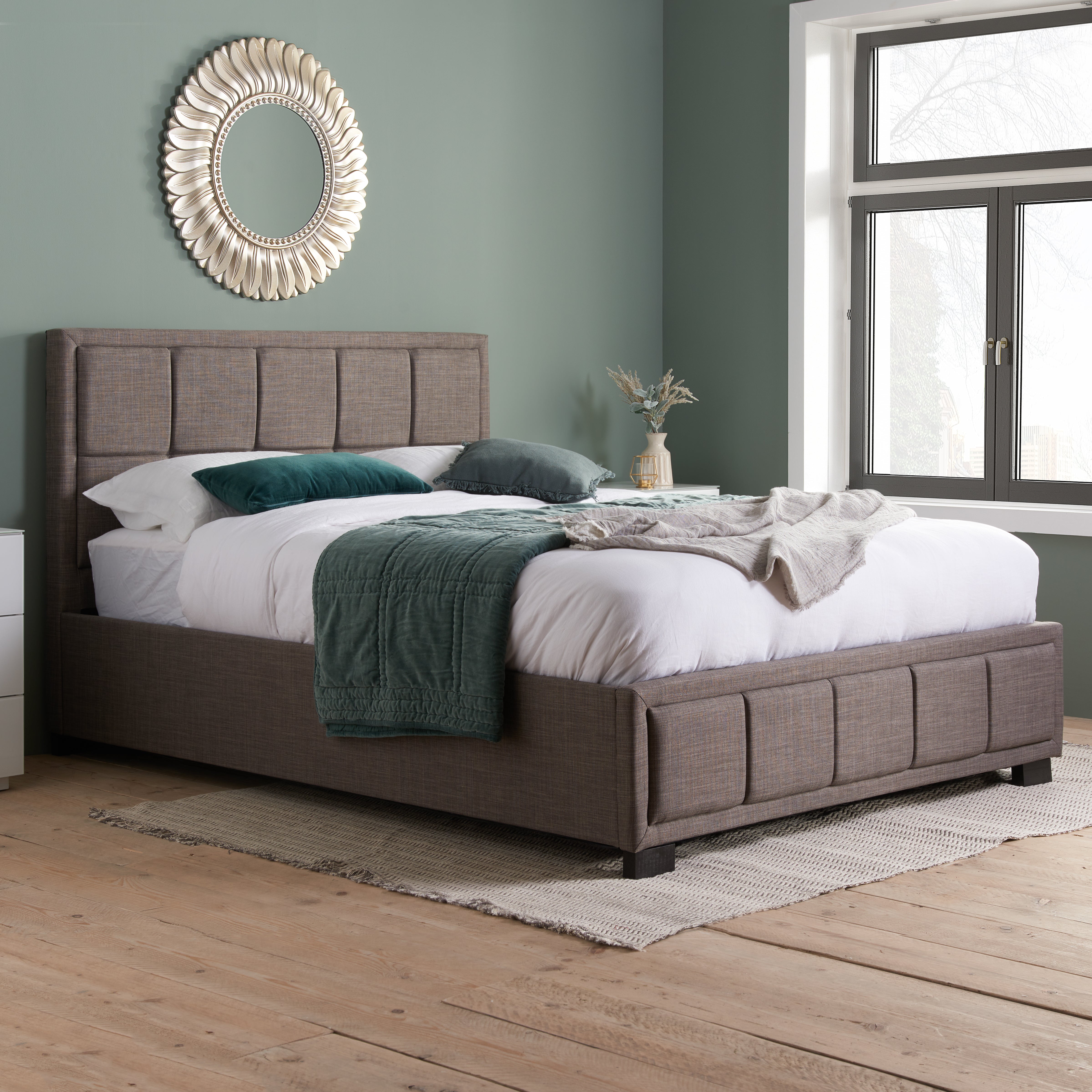 Hannover Grey Small Double Bed + Comfort Small Double Mattress