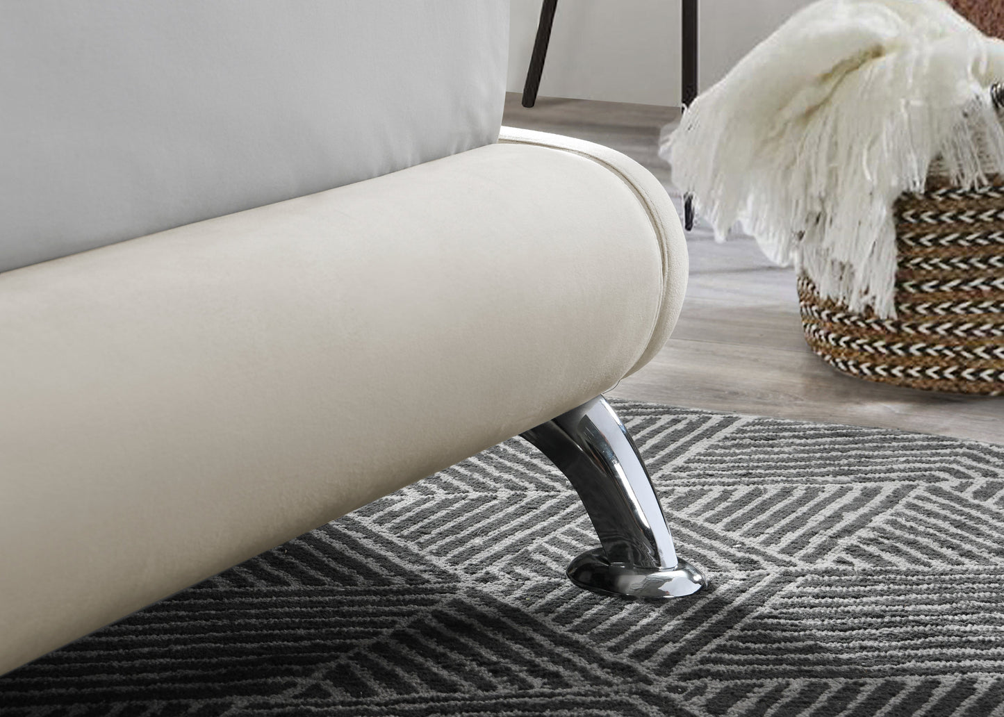 Hemlock Warm Stone Double Bed + Comfort Double Mattress