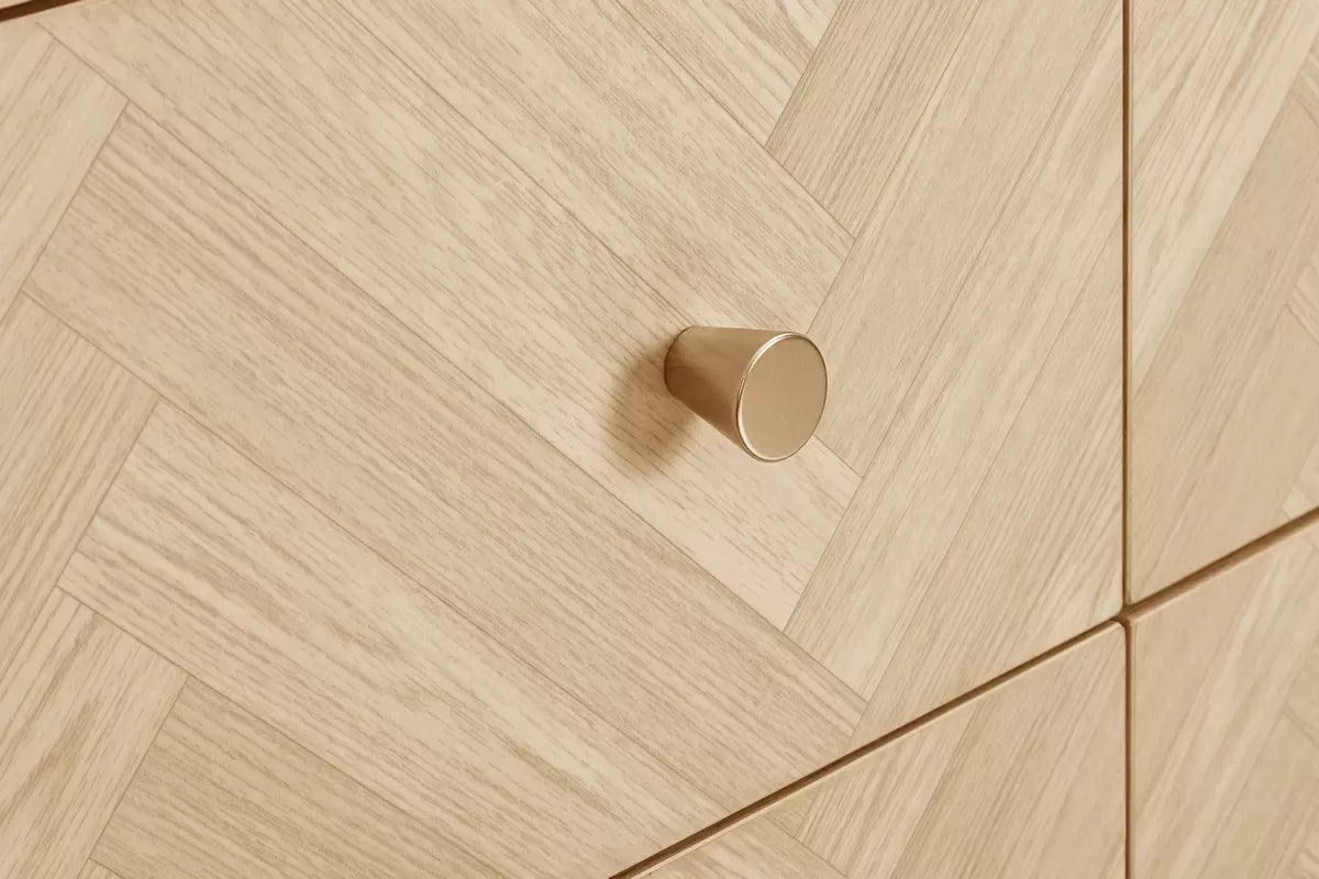 Herringford Oak 6 Drawer Chest