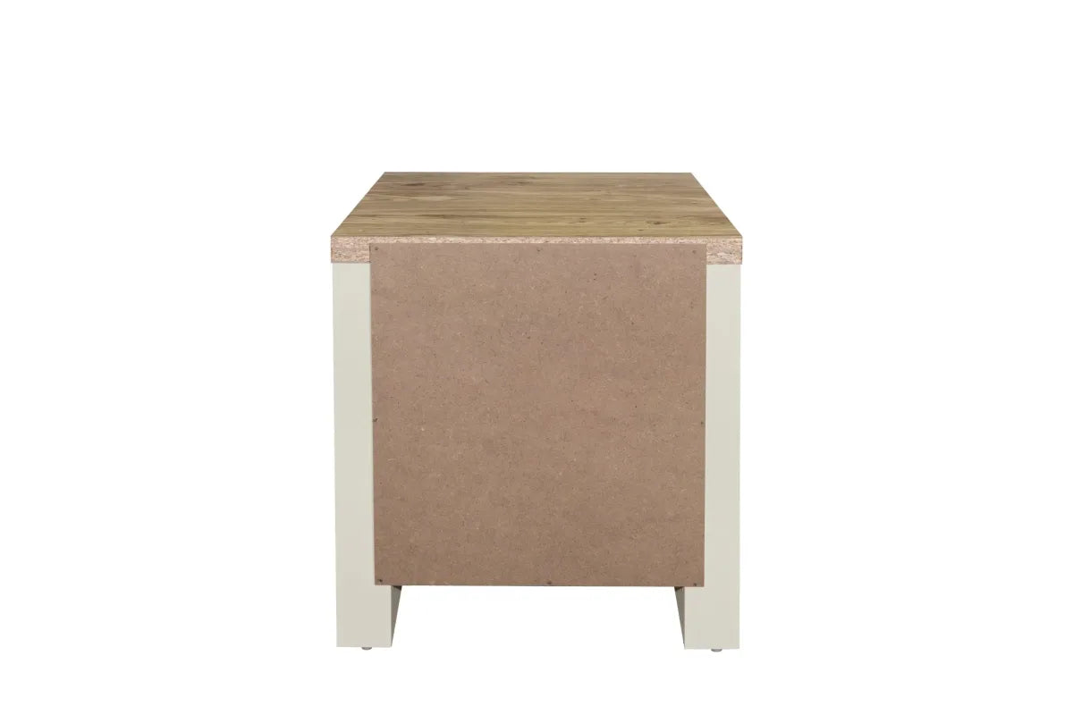 Highgate Cream & Oak 1 Drawer Lamp Table