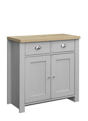 Highgate Grey & Oak 2 Door 2 Drawer Sideboard