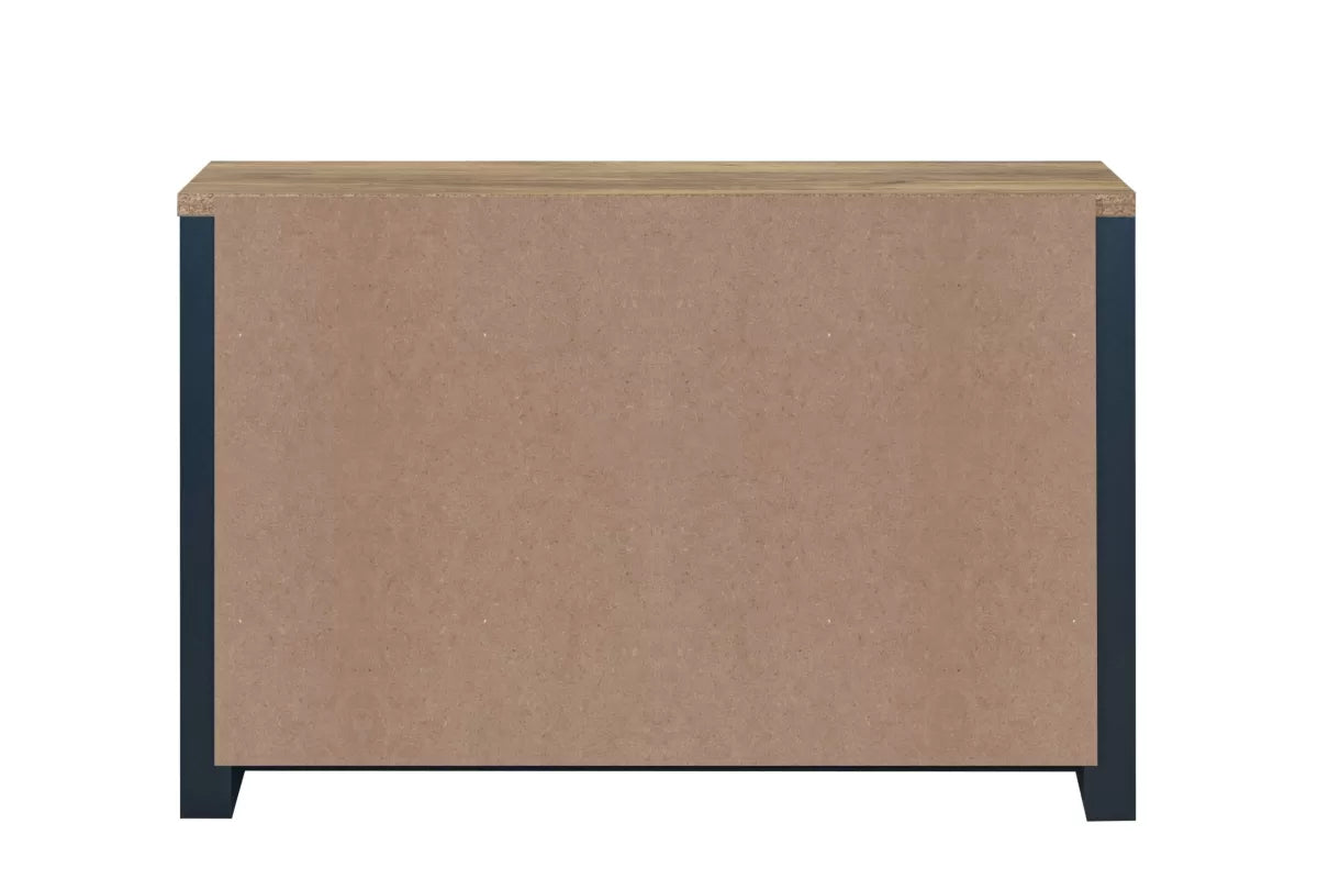 Highgate Navy Blue & Oak 3 Door 2 Drawer Sideboard