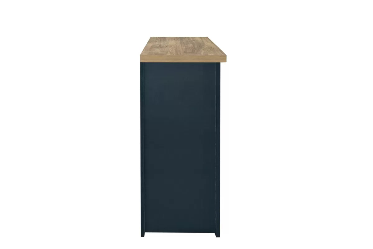 Highgate Navy Blue & Oak 3 Door 2 Drawer Sideboard