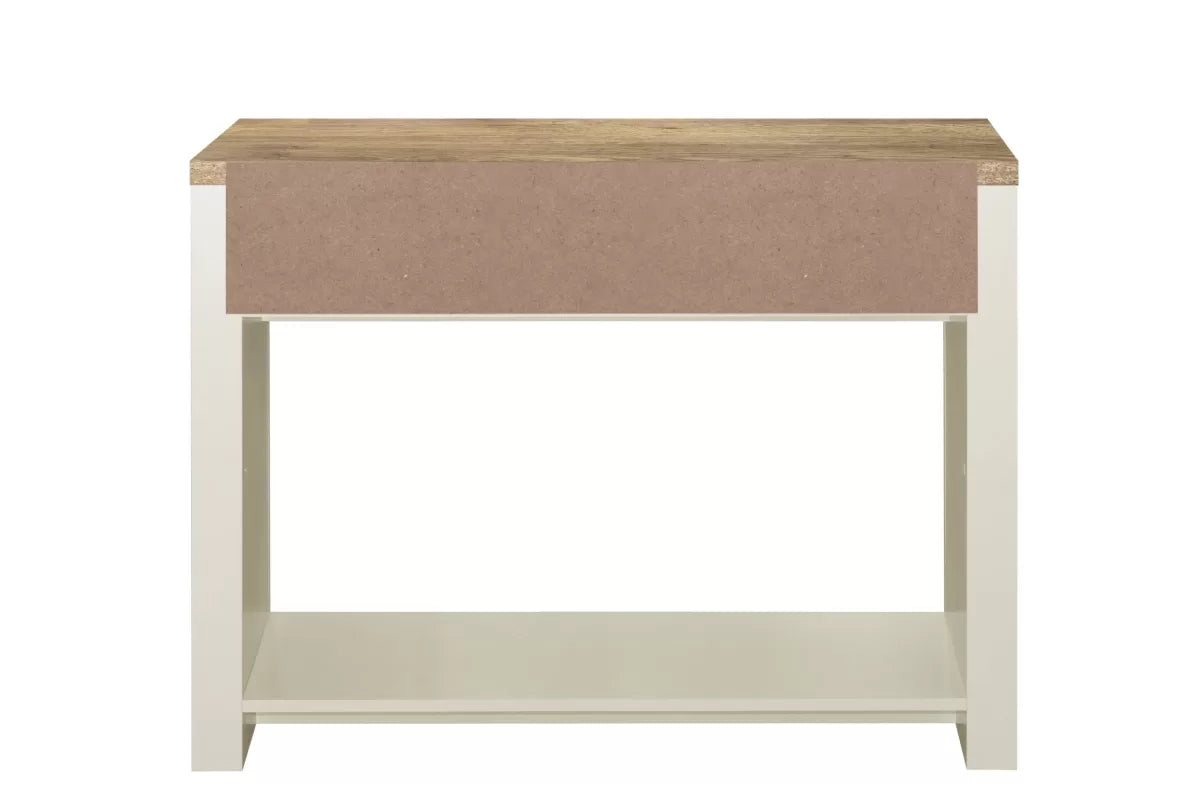 Highgate Cream & Oak 2 Drawer Console Table