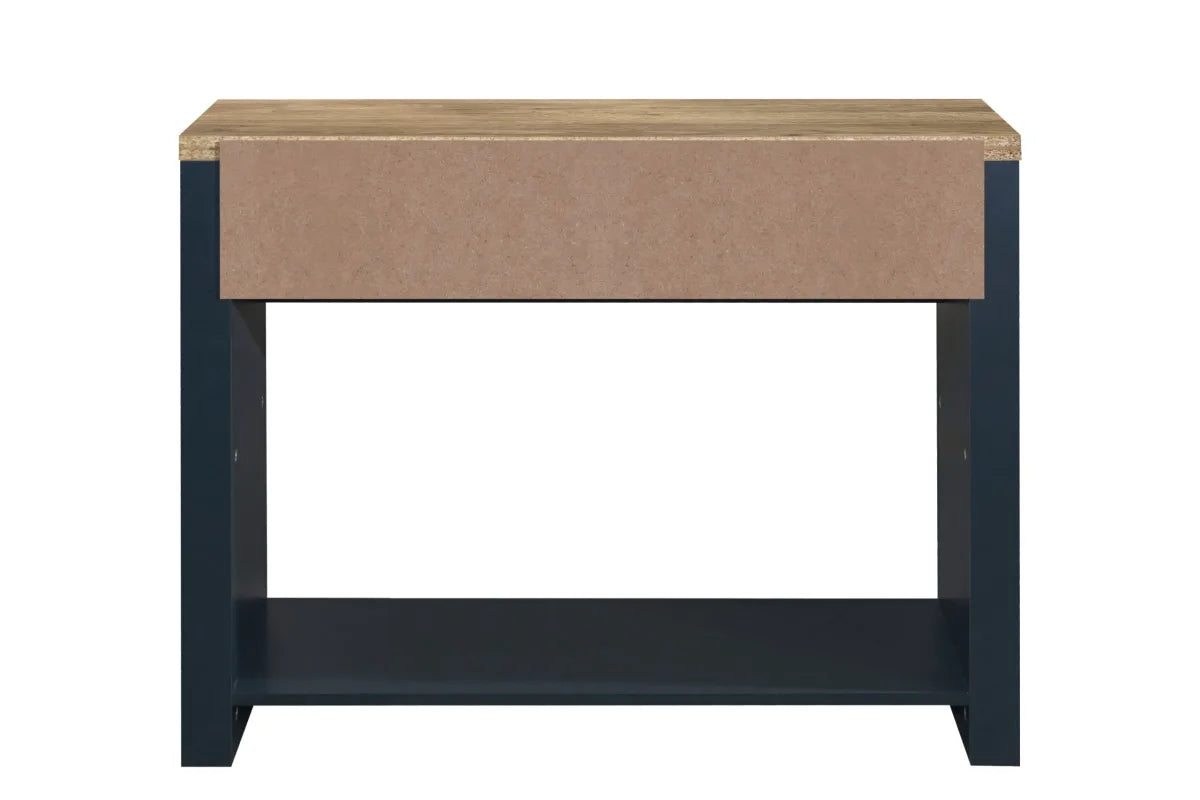 Highgate Navy Blue & Oak 2 Drawer Console Table