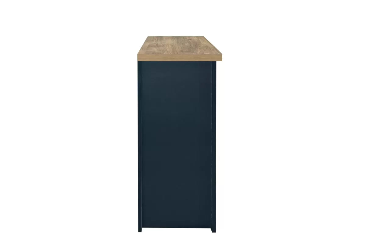 Highgate Navy Blue & Oak 2 Drawer Console Table