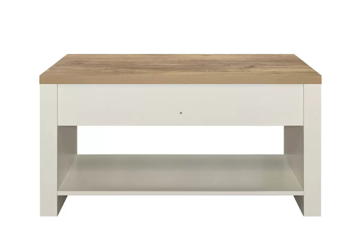 Highgate Cream & Oak 2 Drawer Coffee Table