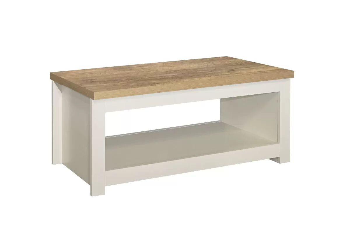 Highgate Cream & Oak Coffee Table