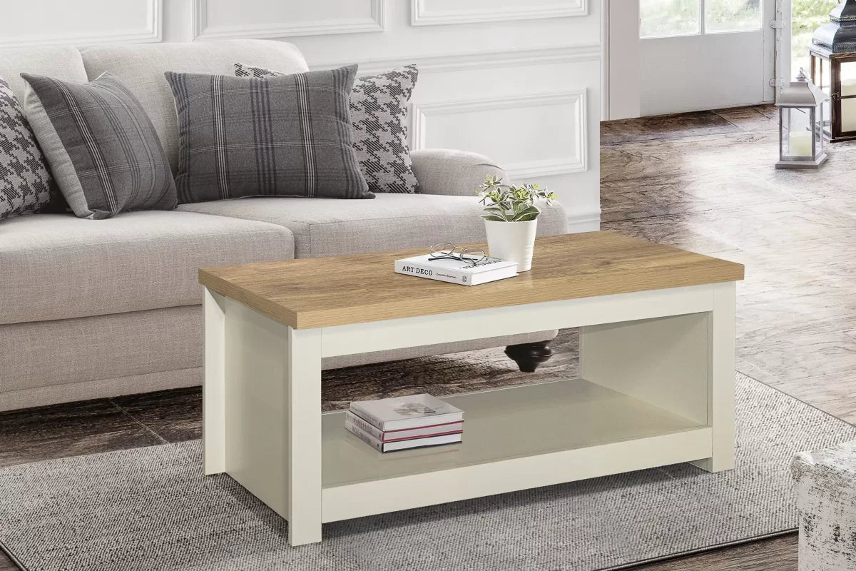Highgate Cream & Oak Coffee Table