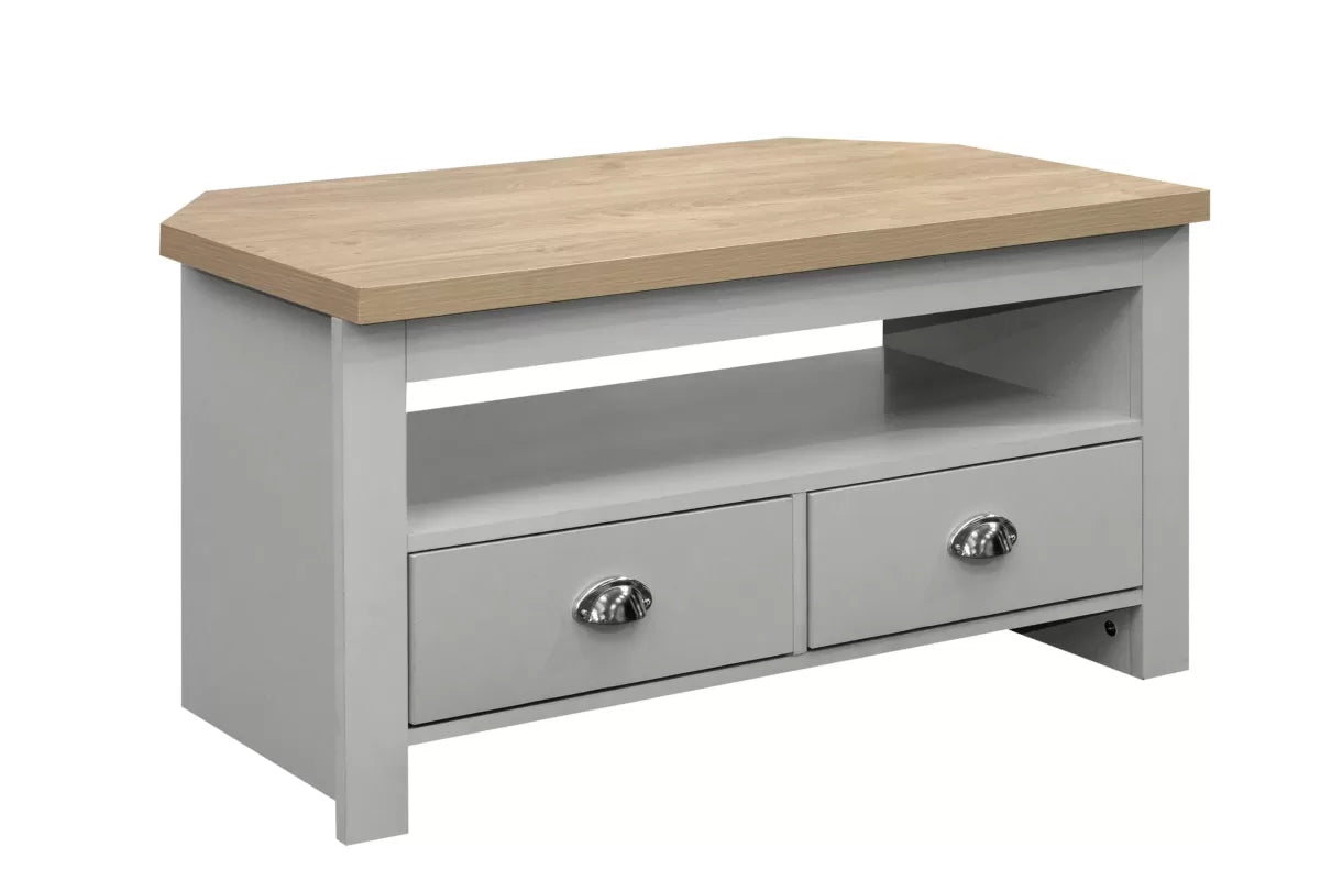 Highgate Grey & Oak Corner TV Unit