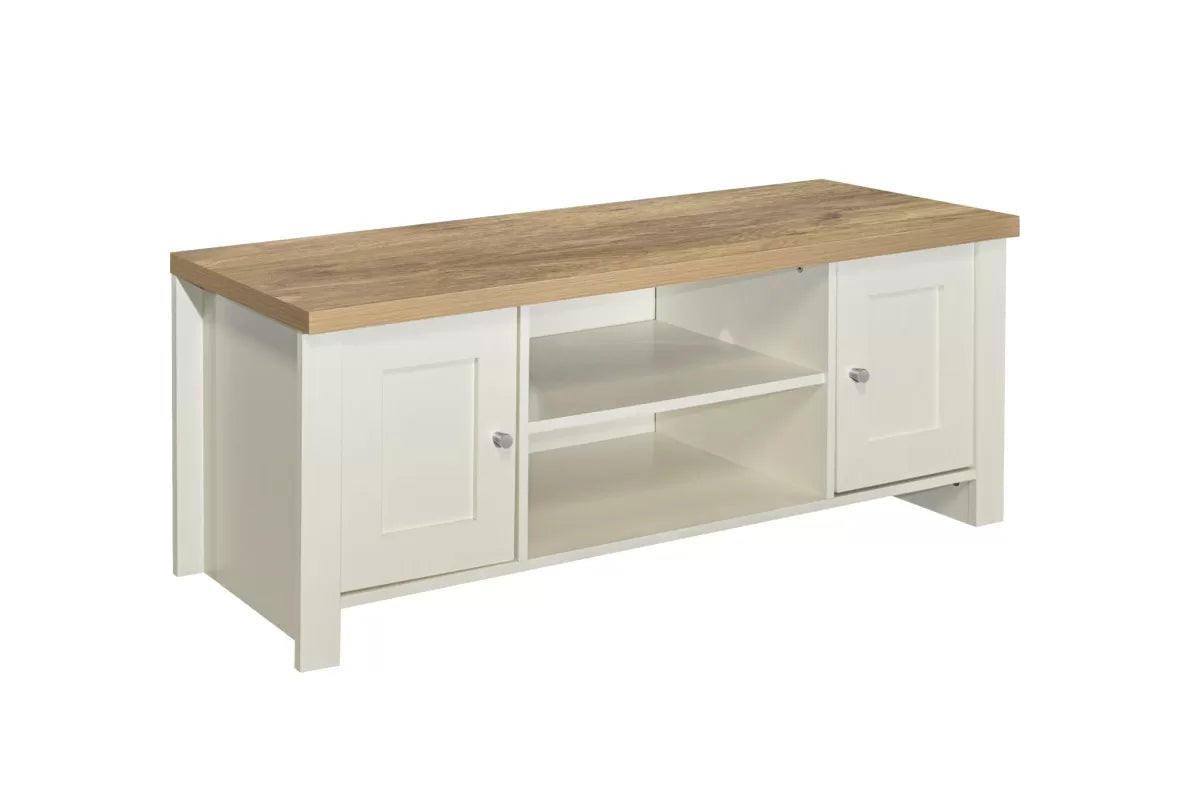Highgate Cream & Oak Large TV Unit