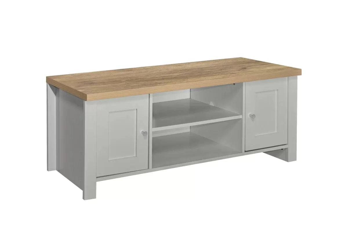 Highgate Grey & Oak Large TV Unit